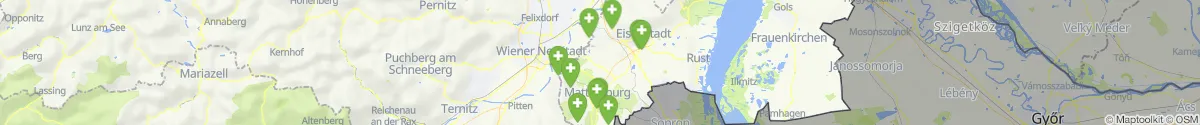 Map view for Pharmacies emergency services nearby Pöttsching (Mattersburg, Burgenland)